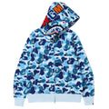 BAPE ABC Shark Full Zip Hoodie Blue 1D20 115 013 BLUE
