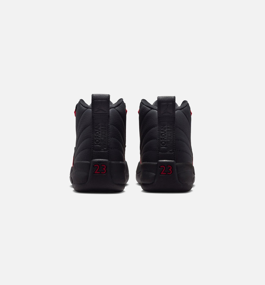 Air Jordan 12 Retro Bloodline | Grade School Lifestyle Shoe | Black/University Red