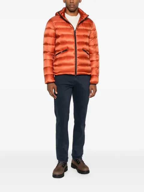 Herno hooded zip-fastening jacket