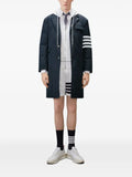 Thom Browne loopback 4-Bar zip up hoodie