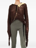 Ottolinger distressed knit hoodie