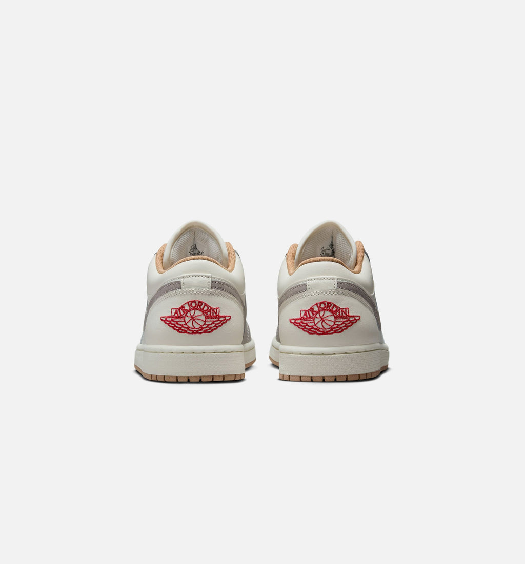 Air Jordan 1 Low – Men's Lifestyle Shoe | Sail/Fire Red/College Grey/Hemp