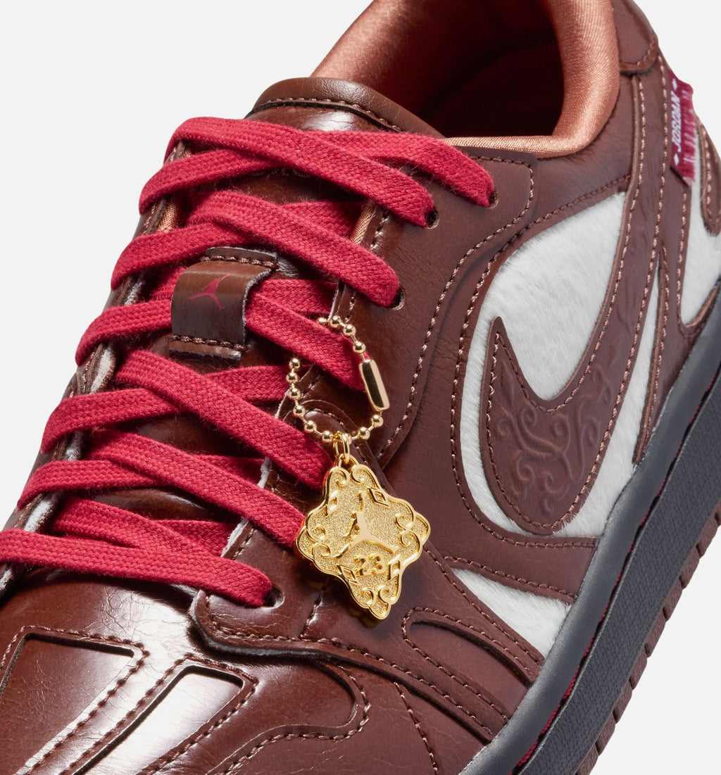 Air Jordan 1 Low Lunar New Year Women's Lifestyle Shoes | Light Chocolate / Black