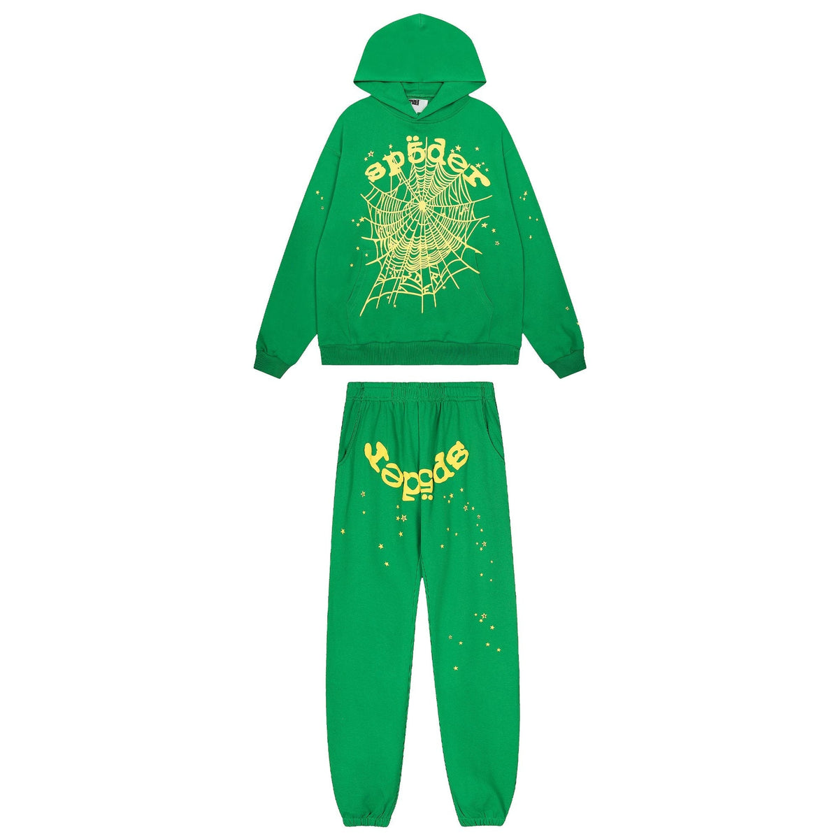 Sp5der Spiderweb Graphic Hoodie & Sweatpants Set