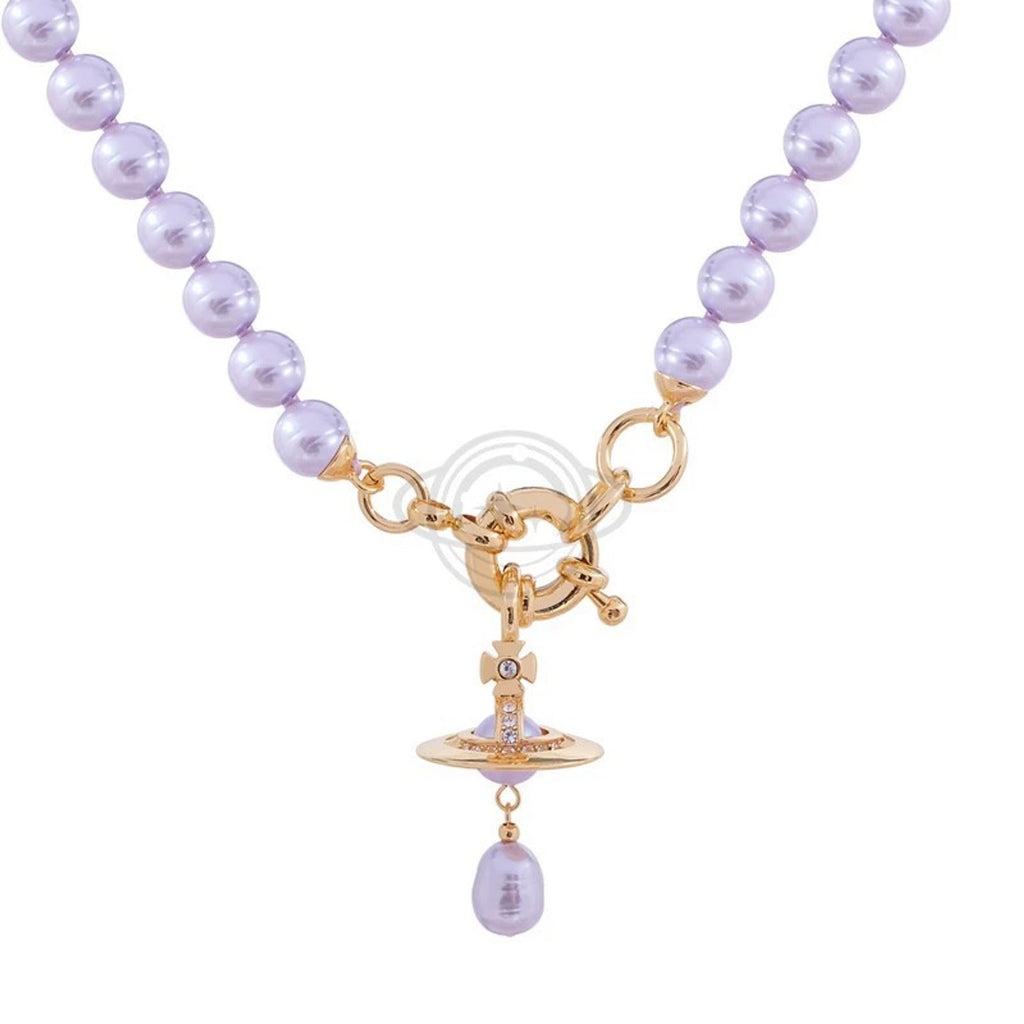 Vivienne Westwood Style Baroque Pearl Orb Necklace
