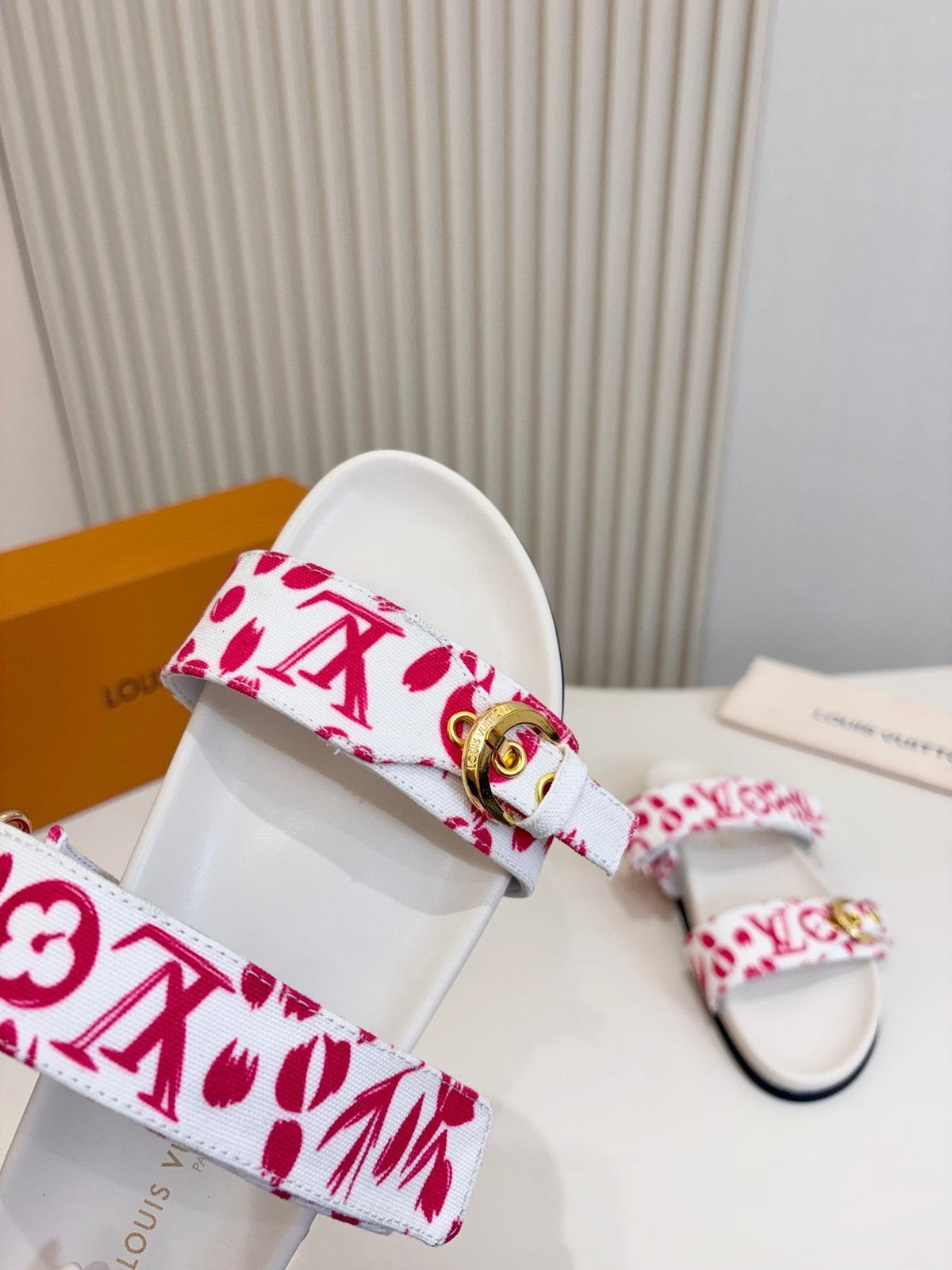 Louis Vuitton Double-Strap Slide Sandals - Dark Outsole