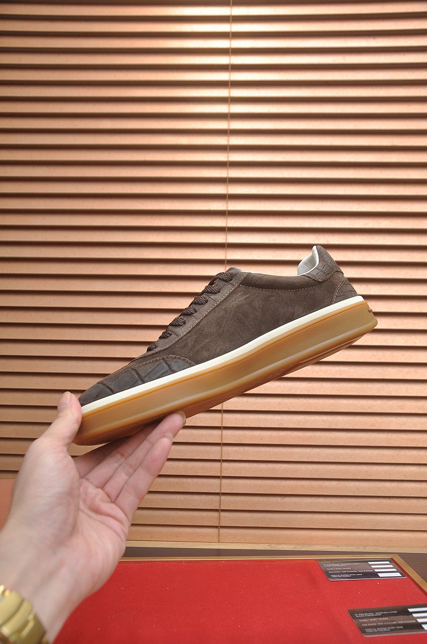 Loro Piana Low-Top Gum Sole Sneakers