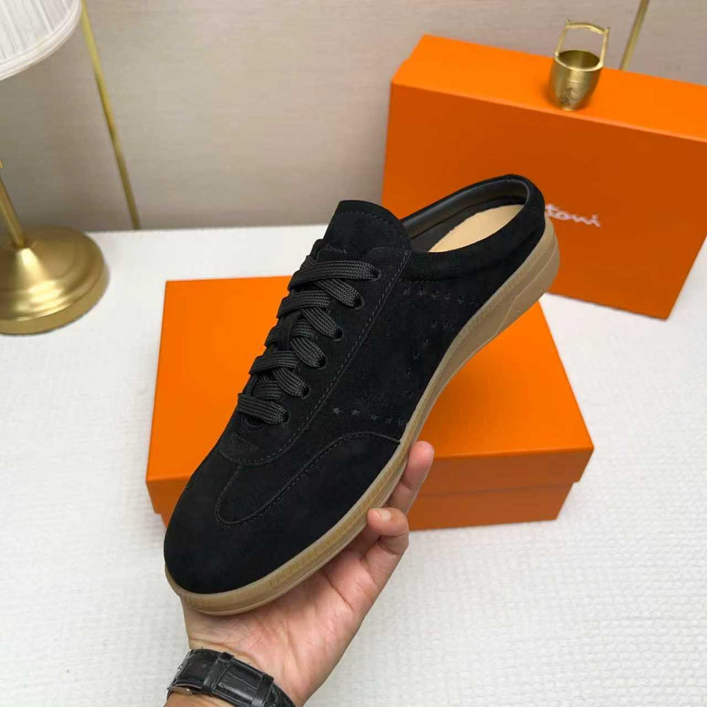 Santoni Perforated Low-Top Sneakers
