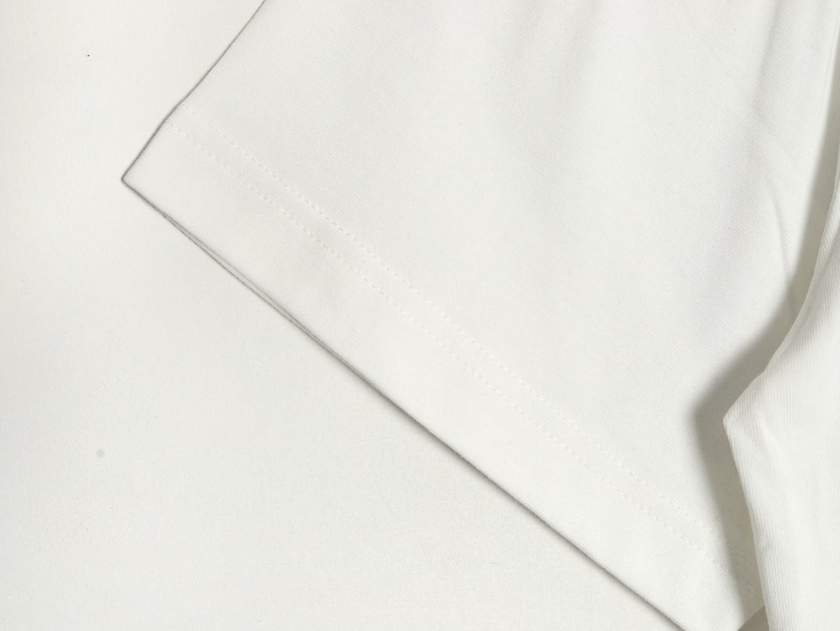 Louis Vuitton LV Chest-Lettering Short-Sleeve T-Shirt - Cream